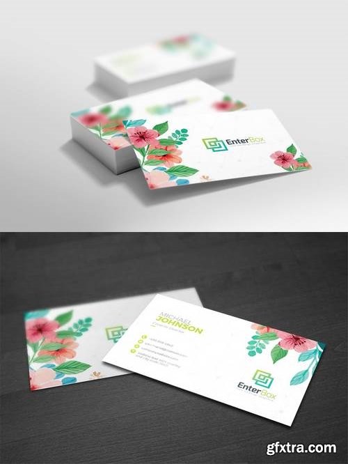 Watercolour Creative Business Card