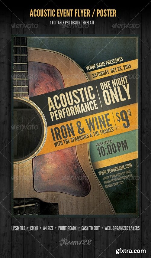 Graphicriver - Acoustic Event Flyer/Poster Template 2368866