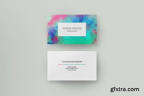 Watercolor Business Card I