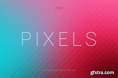 Pixels Pixelated Backgrounds Vol 02