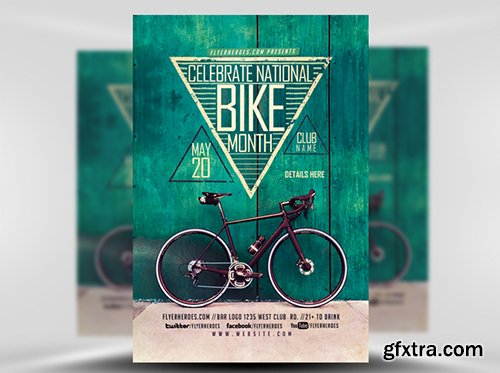 Bike Month Flyer Template