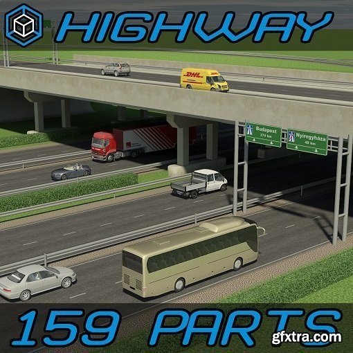 3D Highway Elements Pack