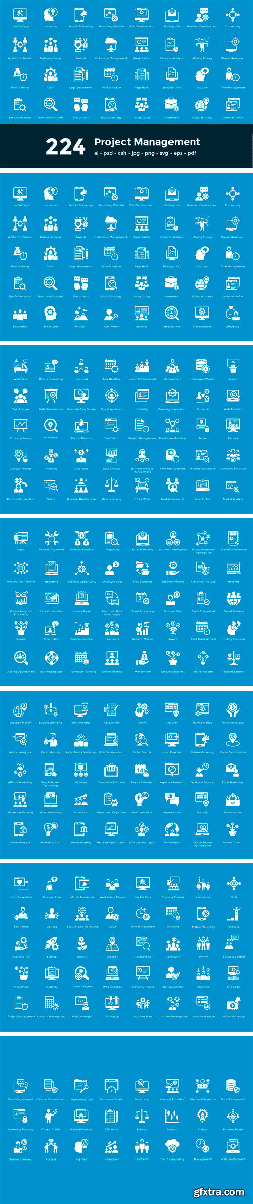 CM - 224 Project Managment Vector Icons 2194476