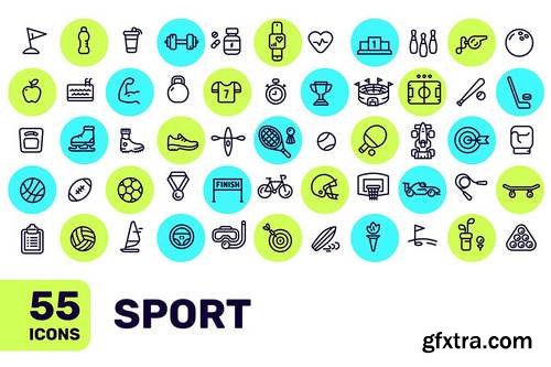 Set of sports icons