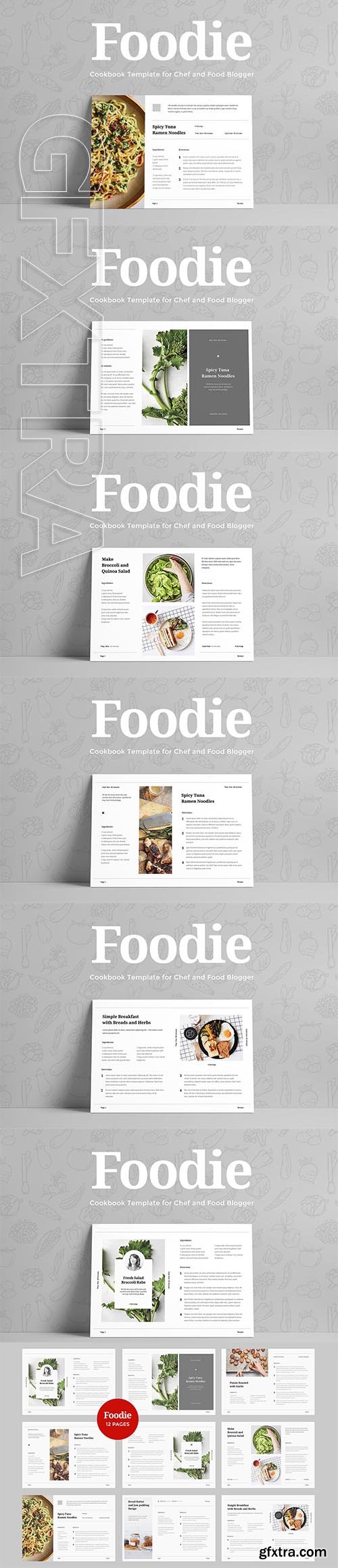 CreativeMarket - Foodie - Cookbook Template 2349379