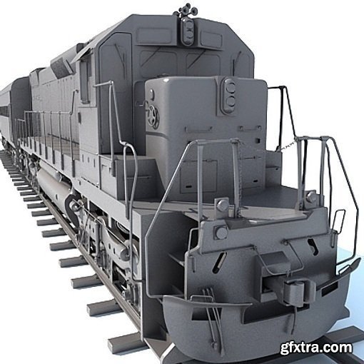 Locomotive Train with Wagon