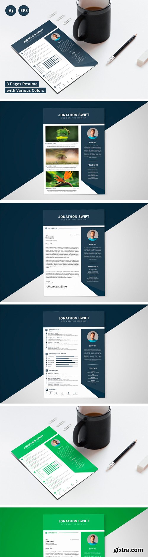 CM - CV/Resume Template (3 Pages) 2315964