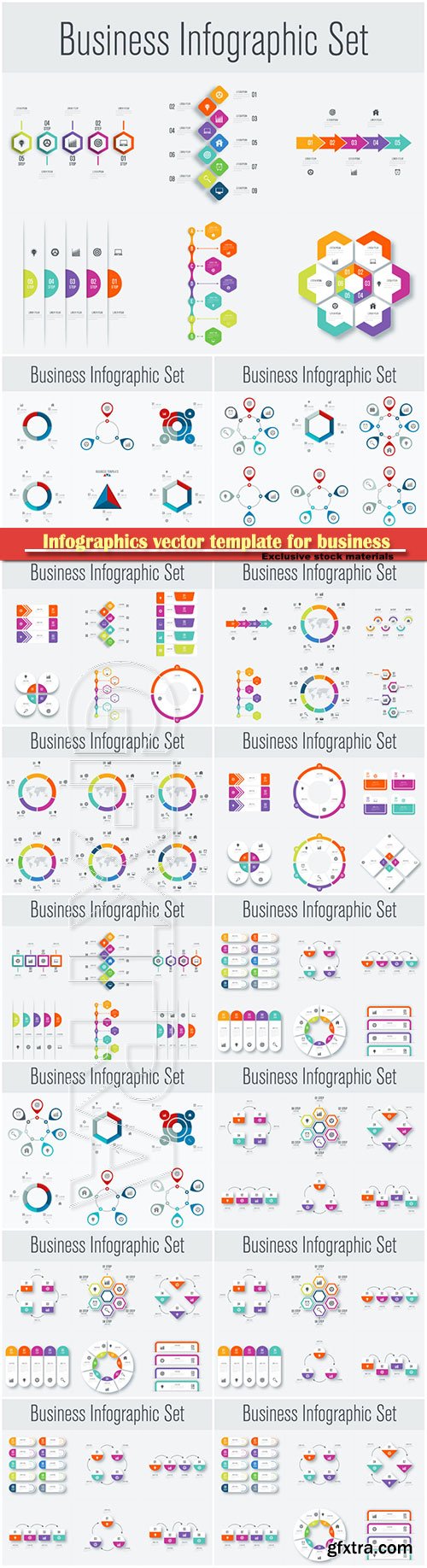Infographics vector template for business presentations or information banner # 57