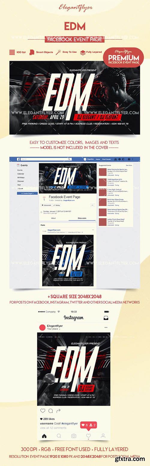EDM – Premium Facebook Event Page