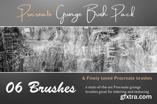 CM - Procreate Grunge Brush Pack 2381593