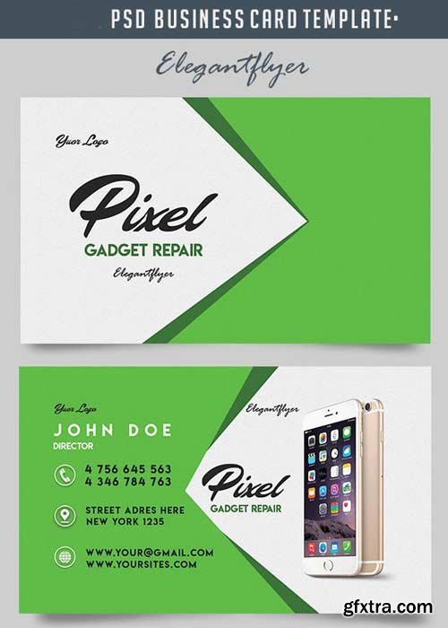 Gadget Repair V1 Business Card Templates PSD