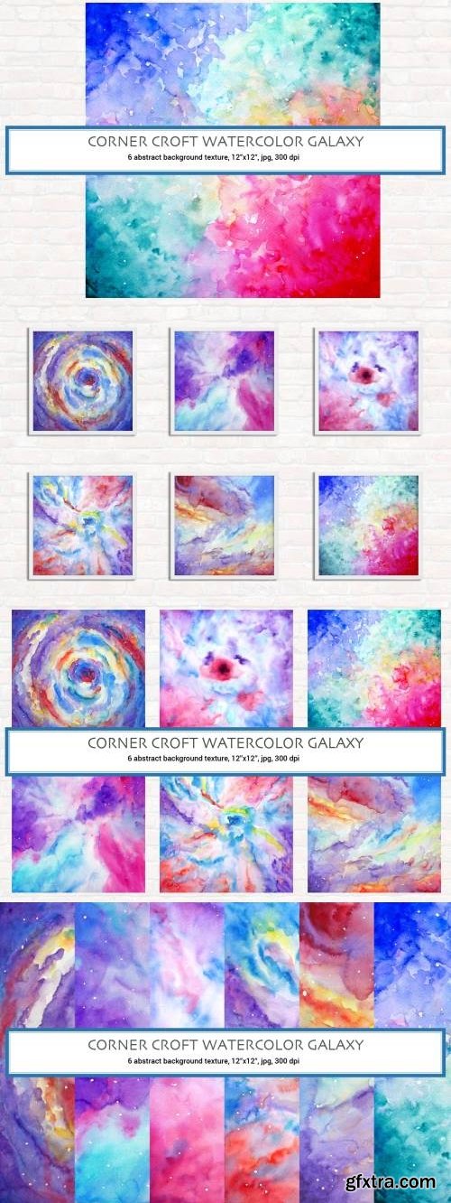 Watercolor Texture Galaxy