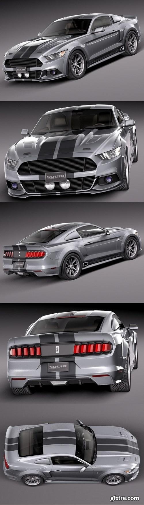Ford Mustang GT500 Eleanor 2015 3D Model