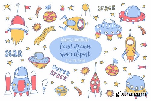 CM - Hand Drawn Space Collection 2451588