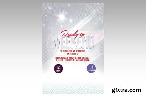 Ready to Weekend Flyer Poster
