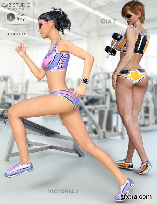 Daz3D - Cyber Fit Outfit for Genesis 3 Female(s)