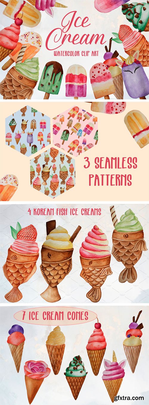CM - Ice Cream Clip Art Set 2354311