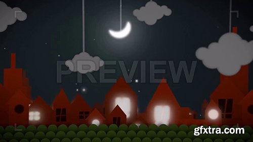 Animated Night City Background 82738