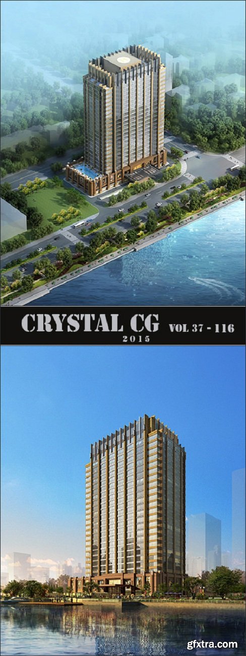 Exterior Building 3D Scene CRYSTAL CG 37-116