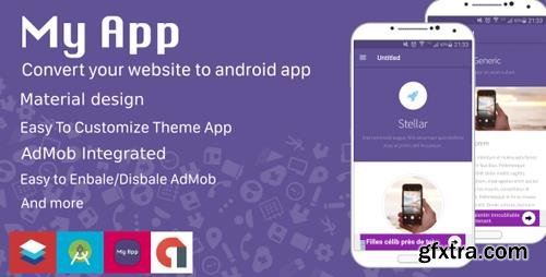 CodeCanyon - My App v1.0 - Website to Android App - Material Design - 19412099