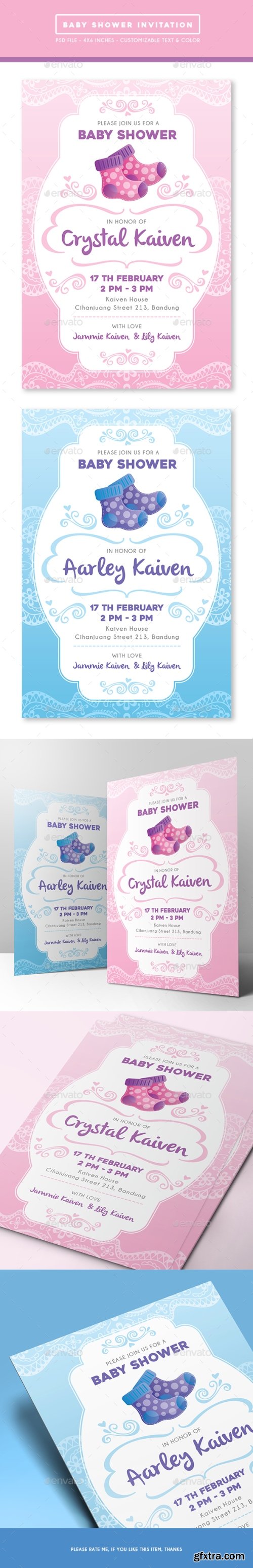 Graphicriver - Baby Shower Invitation 15355796