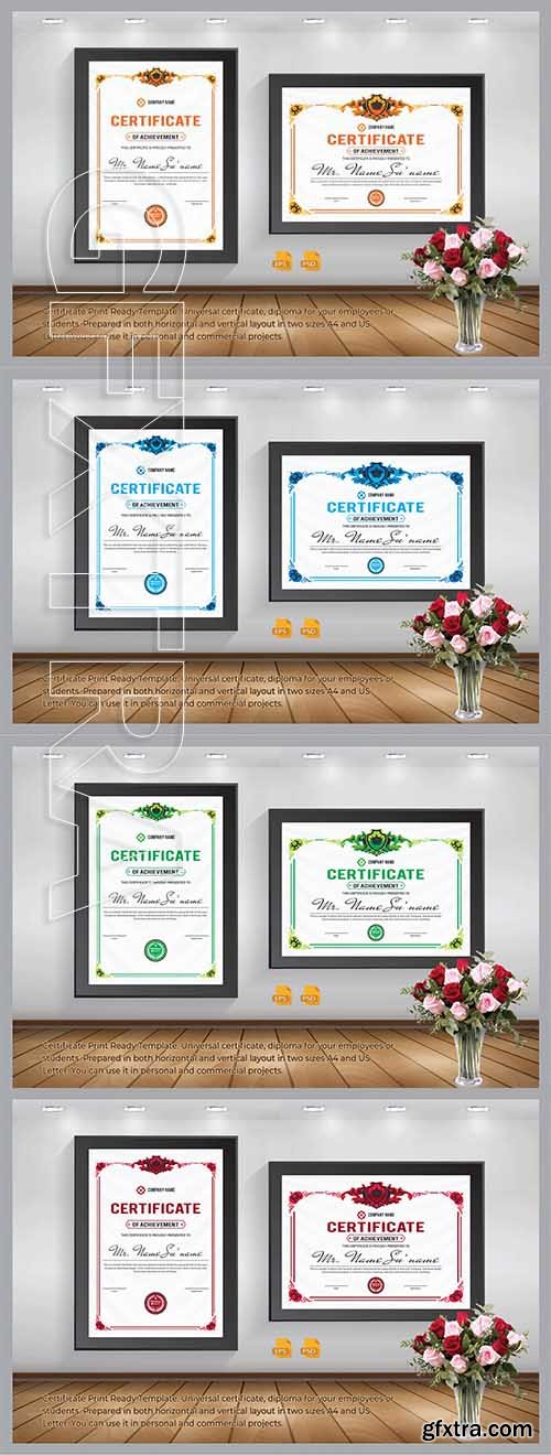 CreativeMarket - Certificate Print Ready Template 2659442