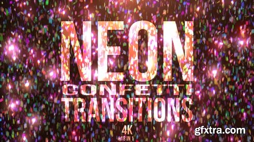 Videohive - Neon Confetti Transitions - 21868212