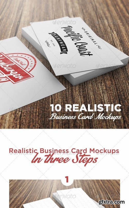 GraphicRiver - 10 Photorealistic Business Card Mockups 6982591