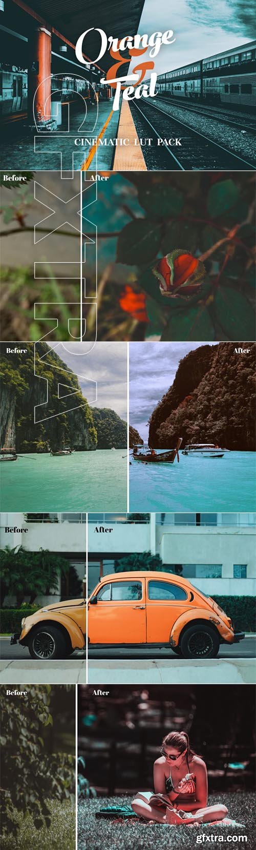 Orange and Teal Color Grading LUTs pack for Photos and Videos