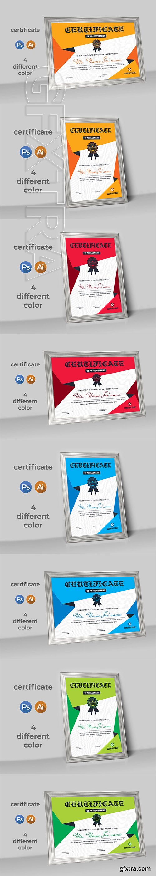 CreativeMarket - Certificate Print Ready Template 2708485