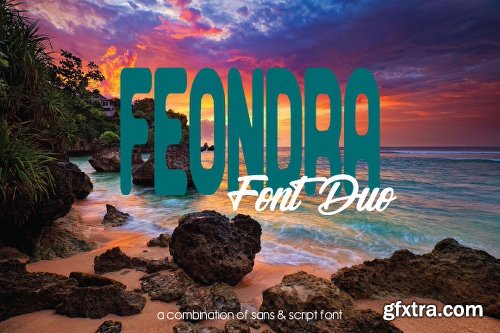 Feondra Duo Font - 2 Fonts