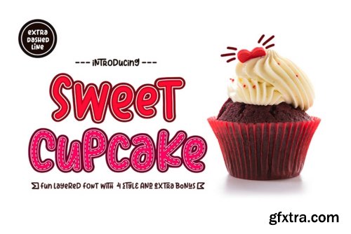 Sweet Cupcake Font Family - 4 Fonts