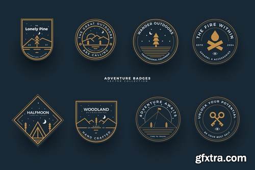 Outdoors Adventure Badges Collection
