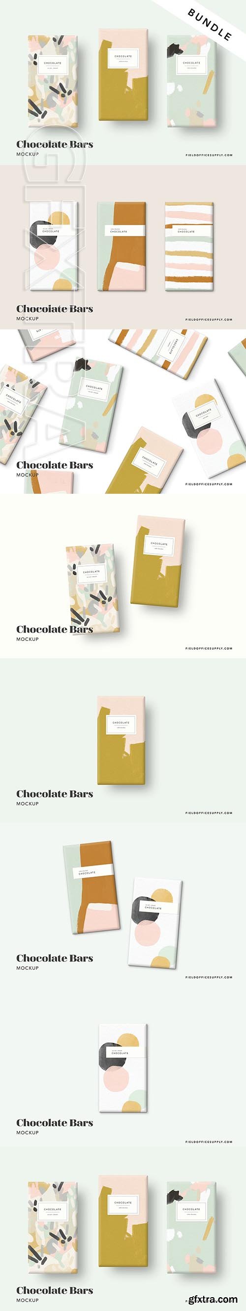 CreativeMarket - Chocolate Bar Mockup Bundle 2775583