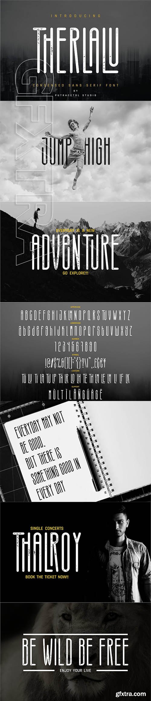 CreativeMarket - Therlalu - Condensed Sans Serif Font 2880189