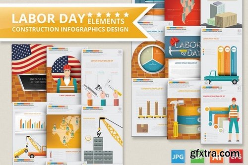 Labor Day Infographics Design