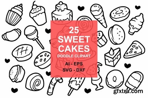 25 Sweet Cake Doodles