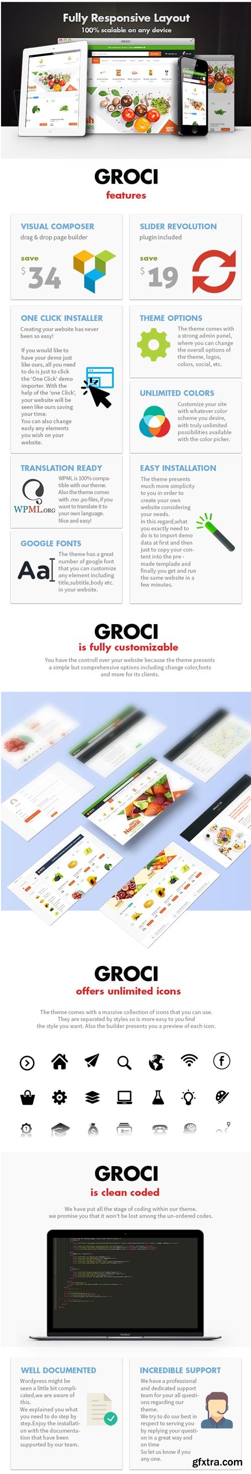 Themeforest - Groci - Organic Food and Grocery Market WordPress Theme - v1.3