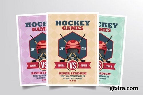 Hockey Games Flyer Template