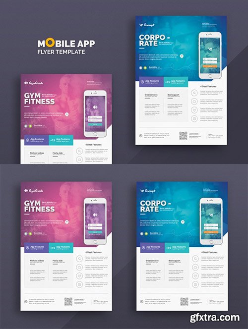 Mobile App Flyer Templates