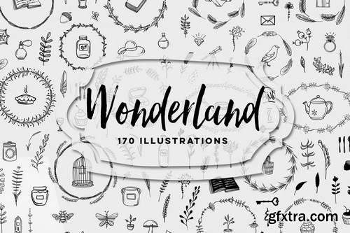 170 Wonderland Illustrations