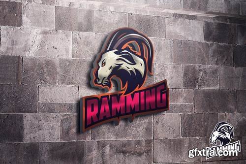 Ram Goat Mascot Esports Logo