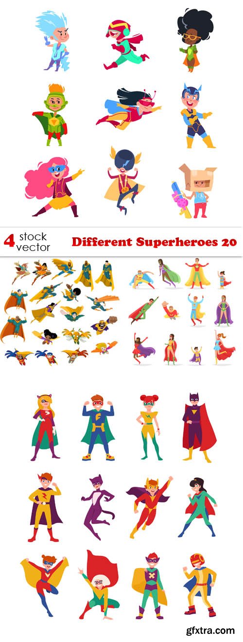Vectors - Different Superheroes 20