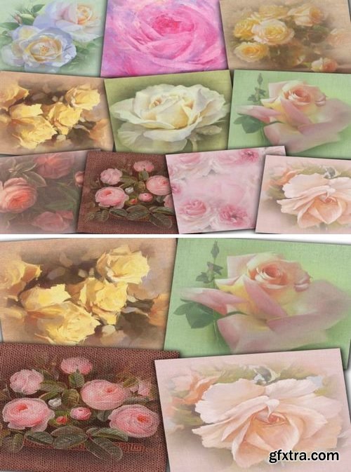 Victorian Rose Digital Paper
