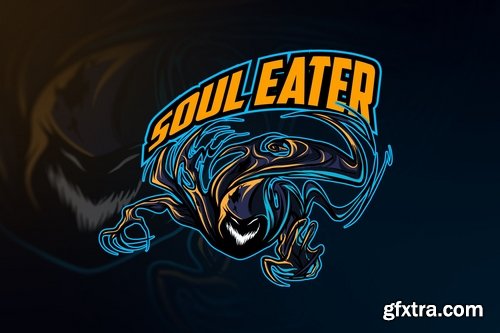 Soul Eater Esports and Sports Mascot Logo
