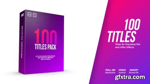 Videohive - 100 Titles Pack - 22096197