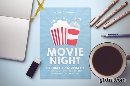 Movie Theater Night Flyer