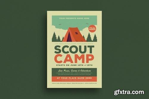 Scout Camp Event Flyer