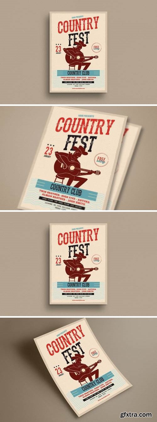 Country Festival Event Flyer