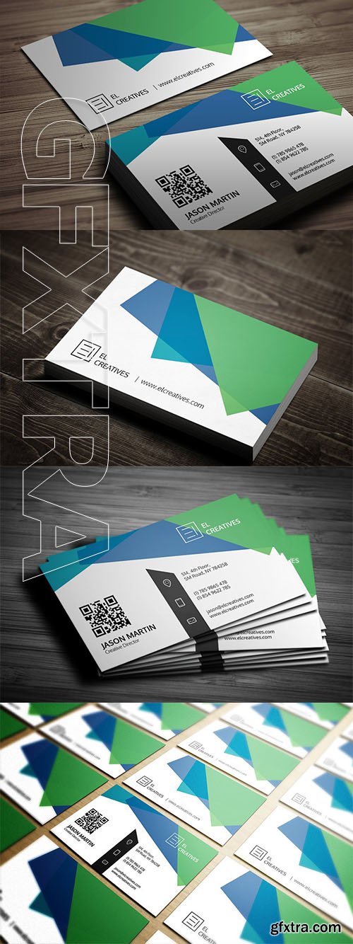 CreativeMarket - Creative Multi Color Business Card 3524688
